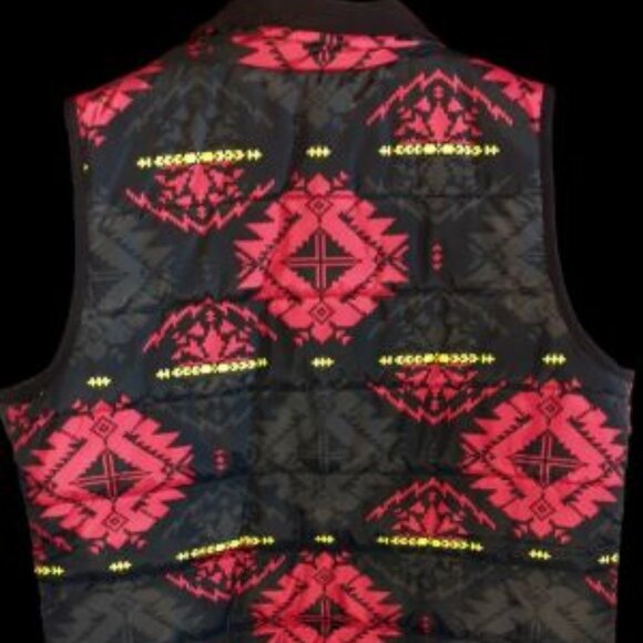 Ralph Lauren!! L-RL Lauren Active Polo Vest Women's Size L Black, Red & Yellow - Picture 2 of 3